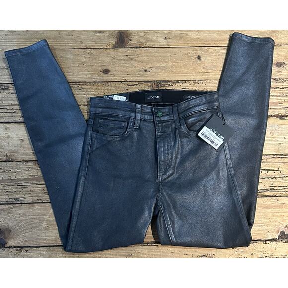JOE'S Women’s Size 26 Silver Foil Charlie High Rise Skinny Ankle Jeans NWT